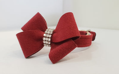 New Bow Microsuede 1/2" Collar