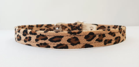 Cheetah Microsuede 1/2" Collar